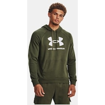 Under Armour Erkek UA Rival Fleece Logo Kapüşonlu Üst 1379758-390