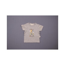 Albimini Damla T-shirt Safari Gri Melanj Açık Gri