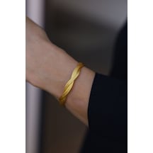 Yenigün Kuyumculuk 14 Ayar Altın Cimarlı Örgü Bileklik Blk25988 Sarı Altın