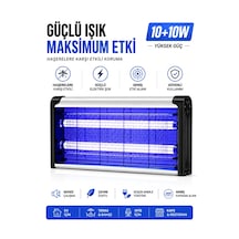 20w Elektrikli Uv Lamba Sinek Kovucu Sessiz İç Ve Dış Mekan Kullanımına Uygun 10w+10w Auhma