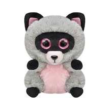 Sevimli Peluş Rakun 17 Cm Çok Renkli