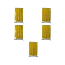 Omeyva Körüklü Sarı Kalın Kokteyl Buzlu Soğuk İçecek Pipet - 22 Cm. - 8 Mm. - 500 Adet Sarı