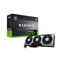 Msı Geforcee Rtx 5070 Tı 16g Ventus 3x Oc Rtx5070tı 16gb Gdrr7 256 B Dx12 Pcıe 5.0 X16 3xdp 1xhd Ekran Kartı