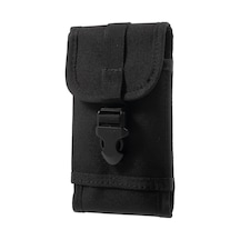 Outdoor Kancalı Askeri Kamuflaj Desenli Spor Çanta  Siyah