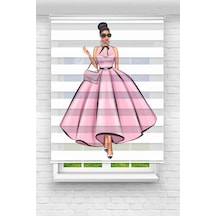 Perdecizade Enxboy Pembe Modacı Kız Dijital Baskılı Zebra Perde-cocuk Odası-stor Perde Renkli Perdecizade Enxboy Pembe Modacı Kız Dijital Baskılı Zebra Perde-cocuk Odası-stor Perde Renkli