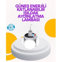 Mey İthalat Solar Enerjili Katlanabilir Led Kamp Ve Bahçe Lambası