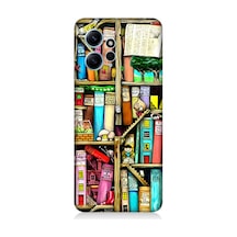 Xiaomi Redmi Note 12 Uyumlu Silikon Kılıf Kitaplık Ve Raflar Books Shelf