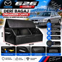Mazda 626 Uyumlu Oto Bagaj Organizeri Deri Bagaj Kutu Çanta 1