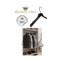 Takım Elbise Askısı 44 Cm Masif Ahşap İtalyan Kancalı Business Class 3 Adet Diğer