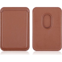 Smcase Apple Uyumlu iPhone 13 Pro Max Kılıf Kartlıklı Cardsafe Deri Mıknatıs