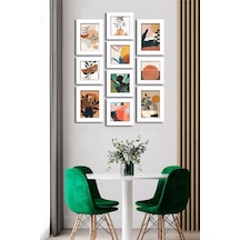 10 Parçalı Çerçeve Görünümlü Mdf Tablo Seti Flm199 Çok Renkli - 713607808 Çok Renkli
