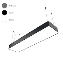 Dikdörtgen Davul Modern Led Avize Linear Armatür Lineer