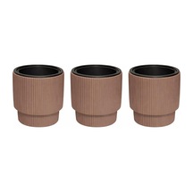 So-vgs2 3 Adet Vega Plastik Modern Saksı Takımı İç Kovalı 20 Lt No:2 Mocha