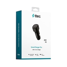 Ttec Smartcharger Pd 30w Araç Hızlı Şarj Aleti 2ckp01s Siyah