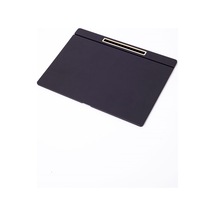 Turgut Office Deri Kapaklı Masa Sümeni Siyah Gold Detaylı 50 x 35 CM