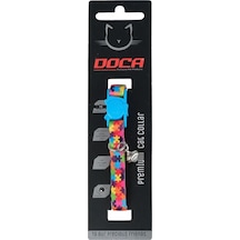 Doca Premium Puzzle Desenli Kedi Boyun Tasması
