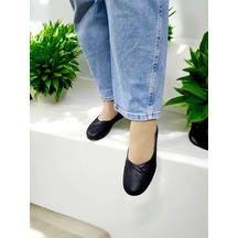 Kadın Günlük Ve Dışarı Kaymaz Taban Babet Ekru