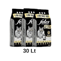 Feles Tozsuz Topaklaşan Kedi Kumu 3 x 10 L
