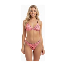 Bonbon Kadın Balensiz Desteksiz Üçgen Bralet Sütyen Ve String Külot 2'li Takım Bb2262 Pembe