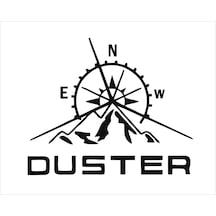 Sticker Usta Off Road Duster 4x4 Offroad Sticker 00873 Siyah 30 X 36 Cm