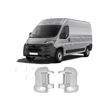 Peugeot Boxer Uyumlu 2024 Ve Üzeri Ayna Kapağı 2 Parça Abs Krom Kaplama