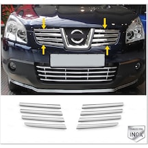 Nissan Qashqai J10 Krom Ön Panjur 8 Prç. 2007-2010 P.Çelik