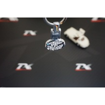 Mazda Uyumlu Kristal Taşlı Stil Krom Metal Çift Yön Anahtarlık New Style