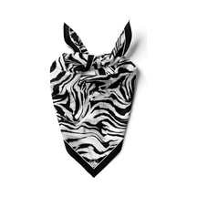 Zebra Desen Bandana/fular Siyah
