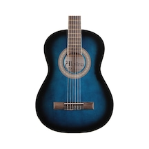Almira Mg917-jr-bls 3/4 Klasik Gitar - Blue Sunburst Eğitim - Junior Boy Mavi Sunburst Parlak Bitiş, Çocuk Ergonomisine Uygun İnce Sap Profili, Yumuşak Naylon Teller Uyum: 8-12 Yaş Arası Öğrenciler