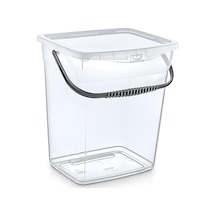 Q-box 6 Litre Çok Amaçlı Şeffaf Saklama Kutusu Kilitli Kapaklı, Saplı Deterjan Ve Erzak Düzenleyici 10