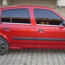 Renault Clio 2 Hb 1999-2005 Modeller Arası Krom Cam Çıtası 4 Parça Paslanmaz Çelik