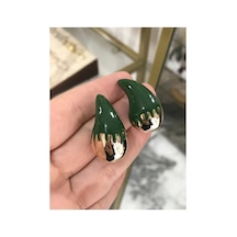 Vip Seri Gold Detaylı Küpe Altın - Model 597