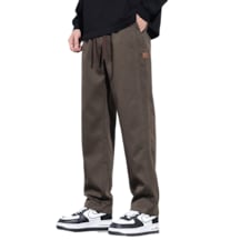 Erkek İlkbahar- Yaz Trendy Bol Günlük Pantolon - Kahverengi