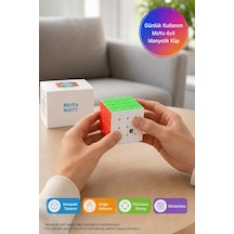 Moyu 4x4 Manyetik Zeka Küpü Rs4m Stickerless Speed Cube Mf8891 6,2x6,2x6,2 Cm