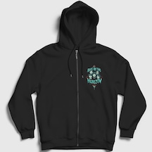 Presmono Unisex Band Bring Me The Horizon Fermuarlı Kapüşonlu Sweatshirt Siyah