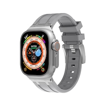 Watch Ultra 49mm Uyumlu Krd-89 Uyumlu Ecrz Kordon-gümüş