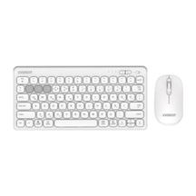 Everest Km-bt903 Beyaz 3in1 3 Bt + 2.4 İnce Q 4 Cihaz Bağlantılı Kablosuz Klavye + Mouse Set Lazer
