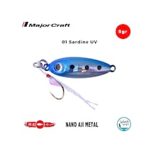 Major Craft Nano Aji Metal 5.0gr 23mm 01 Sardine Uv
