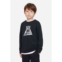 Tshirthane Fall Out Boy Chicago Baskılı Unisex Çocuk Siyah Sweatshirt Siyah
