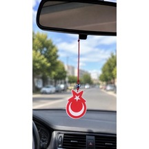Araba Dikiz Ayna Süsü Türk Bayrağı Çift Taraflı Cam Nazar Boncuklu Kapı Süsü Ev Dekorasyonu