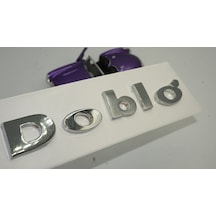 Fiat Doblo Bagaj Krom Metal 3M 3D Yazı Logo Amblem