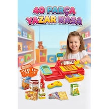 40 Parça Yazar Kasa Küçük Kasiyerler İçin Zengin İçerikli Eğitici Yazar Kasa Oyun Seti