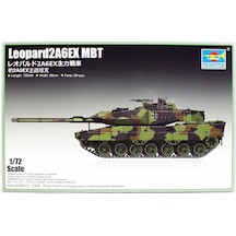 Trumpeter 07192 1/72 Ölçek, Alman Leopard 2a6 Ex Ana Muharebe Tanklı, Plastik Model Kiti-56510