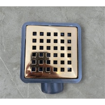 İsaoğlu Yapı Gold Banyo Gider Süzgeci 10 10 Pirinc Banyo Gideri Gold Renk Koku Giderici Gold Altın