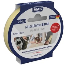 Mas Krepe Maskeleme Bantı 15 Mm X 40 Metre Maskeleme Bandı