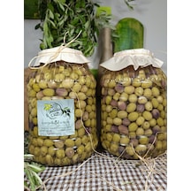Aydın Yöresi Mudanya Cinsi Sofralık Tatlandırılmış Çizik Zeytin 6 KG