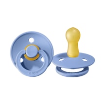 Bibs Colour Bebek Doğal Kauçuk Emzik Sky Blue 6-18 Ay Mavi
