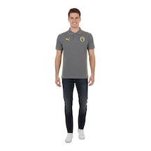 Fenerium Fenerbahçe Orijinal Lisanslı 2024/25 A Takım Yetişkin Polo Yaka Gri T-shirt Gri