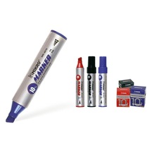 Mikro Jumbo Markör Kalem 10 Mm Mavi Kalın Koli Kalemi 12 Li Paket
