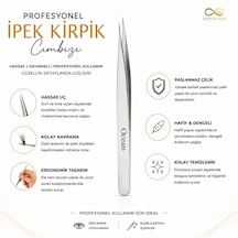 Ocean Solingen Düz Tip İzolasyon Cımbızı - Profesyonel İpek Kirpik Cımbızı 857